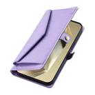 For Samsung Galaxy S25+ 5G Wallet Multi-card Slot Leather Phone Case with Lanyard(Purple) - 3