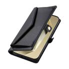 For Samsung Galaxy S25+ 5G Wallet Multi-card Slot Leather Phone Case with Lanyard(Black) - 3