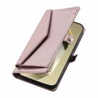 For Samsung Galaxy S25 Ultra 5G Wallet Multi-card Slot Leather Phone Case with Lanyard(Rose Gold) - 3
