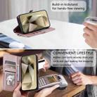 For Samsung Galaxy S25 FE 5G Wallet Multi-card Slot Leather Phone Case with Lanyard(Rose Gold) - 3