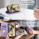 For Samsung Galaxy S25 FE 5G Wallet Multi-card Slot Leather Phone Case with Lanyard(Purple) - 3