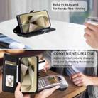 For Samsung Galaxy S25 FE 5G Wallet Multi-card Slot Leather Phone Case with Lanyard(Black) - 3