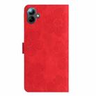 For Samsung Galaxy A07 5G Flower Embossing Pattern Leather Phone Case(Red) - 3