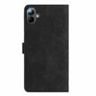 For Samsung Galaxy A07 5G Flower Embossing Pattern Leather Phone Case(Black) - 3