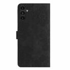 For Samsung Galaxy A17 5G Flower Embossing Pattern Leather Phone Case(Black) - 3
