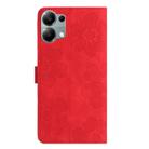 For Redmi Note 13 Pro 4G Flower Embossing Pattern Leather Phone Case(Red) - 3