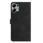 For Redmi Note 13 Pro 4G Flower Embossing Pattern Leather Phone Case(Black) - 3