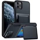 For iPhone 11 Pro Card Slot Holder Phone Case(Black) - 1