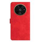 For Xiaomi Poco C61 Flower Embossing Pattern Leather Phone Case(Red) - 3