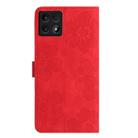 For Xiaomi 14T Flower Embossing Pattern Leather Phone Case(Red) - 3