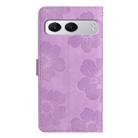 For OnePlus Nord 4 Flower Embossing Pattern Leather Phone Case(Purple) - 3