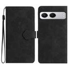 For OnePlus Nord 4 Flower Embossing Pattern Leather Phone Case(Black) - 1