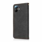 For Samsung Galaxy A06 4G Dual-color Stitching Leather Phone Case(Black Brown) - 3