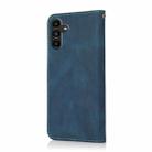 For Samsung Galaxy A17 5G Dual-color Stitching Leather Phone Case(Blue Green) - 3