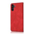 For Samsung Galaxy A17 5G Dual-color Stitching Leather Phone Case(Red Blue) - 3