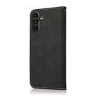 For Samsung Galaxy A17 5G Dual-color Stitching Leather Phone Case(Black Rose Gold) - 3