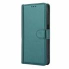 For OPPO A38 4G Global / A18 4G Skin Feel Pure Color Card Slots Leather Phone Case with Dual Lanyard(Green) - 2