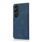 For Sony Xperia 1 VI Dual-color Stitching Leather Phone Case(Blue Green) - 3