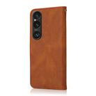 For Sony Xperia 1 VI Dual-color Stitching Leather Phone Case(Brown Red) - 3