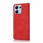For Redmi Note 14 4G Dual-color Stitching Leather Phone Case(Red Blue) - 3