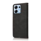 For Redmi Note 14 4G Dual-color Stitching Leather Phone Case(Black Rose Gold) - 3