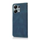 For Redmi Note 13 Pro 4G Dual-color Stitching Leather Phone Case(Blue Green) - 3