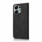 For Redmi Note 13 Pro 4G Dual-color Stitching Leather Phone Case(Black Rose Gold) - 3