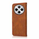 For Redmi 14C 4G Dual-color Stitching Leather Phone Case(Brown Red) - 3