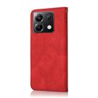 For Xiaomi Poco X6 Dual-color Stitching Leather Phone Case(Red Blue) - 3