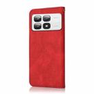 For Xiaomi 14T Pro Dual-color Stitching Leather Phone Case(Red Blue) - 3