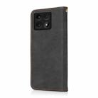 For Xiaomi 14T Dual-color Stitching Leather Phone Case(Black Brown) - 3