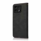 For Xiaomi 14T Dual-color Stitching Leather Phone Case(Black Rose Gold) - 3