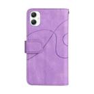 For Samsung Galaxy A06 4G Dual-color 9 Card Slots Zipper Wallet Leather Phone Case(Purple) - 3