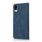 For Sharp Basio active SHG09 Dual-color Stitching Leather Phone Case(Blue Green) - 3