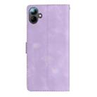 For Samsung Galaxy A07 5G Flower Butterfly Embossing Pattern Leather Phone Case(Purple) - 3