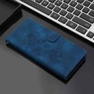 For Samsung Galaxy A17 5G Flower Butterfly Embossing Pattern Leather Phone Case(Blue) - 3
