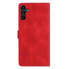 For Samsung Galaxy A17 5G Flower Butterfly Embossing Pattern Leather Phone Case(Red) - 4