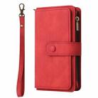For Samsung Galaxy A16 5G Skin Feel Multi Card Slots Zipper Wallet Leather Phone Case(Red) - 2