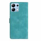 For Redmi Note 13 4G Flower Butterfly Embossing Pattern Leather Phone Case(Sky Blue) - 3