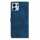 For Redmi Note 14 4G Flower Butterfly Embossing Pattern Leather Phone Case(Blue) - 3