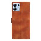 For Redmi Note 14 4G Flower Butterfly Embossing Pattern Leather Phone Case(Brown) - 3