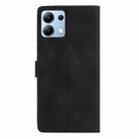 For Redmi Note 14 4G Flower Butterfly Embossing Pattern Leather Phone Case(Black) - 3