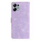 For Redmi Note 13 Pro 4G Flower Butterfly Embossing Pattern Leather Phone Case(Purple) - 3