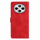 For Redmi 14C 4G Flower Butterfly Embossing Pattern Leather Phone Case(Red) - 3