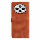 For Redmi 14C 4G Flower Butterfly Embossing Pattern Leather Phone Case(Brown) - 3