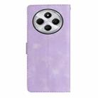 For Redmi 14C 4G Flower Butterfly Embossing Pattern Leather Phone Case(Purple) - 3