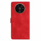 For Xiaomi Poco C61 Flower Butterfly Embossing Pattern Leather Phone Case(Red) - 3