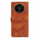 For Xiaomi Poco C61 Flower Butterfly Embossing Pattern Leather Phone Case(Brown) - 3