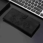 For Xiaomi 14T Pro Flower Butterfly Embossing Pattern Leather Phone Case(Black) - 2