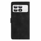 For Xiaomi 14T Pro Flower Butterfly Embossing Pattern Leather Phone Case(Black) - 3